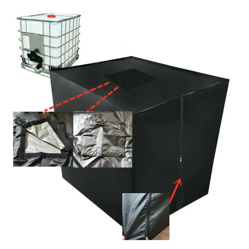 

1pc IBC Tarpaulin Protective Cover Hood Film Rainwater Tank For 1000L Container For Water Tank Lids 120 X 100 X 116 Cm