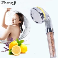 zhangji bathroom aroma shower head vitaminlemonlavenderrose scent high pressure saving water fragrance filtration bath shower