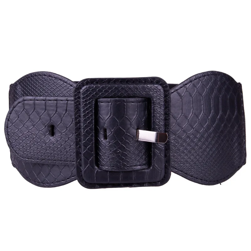 

Luxury Design Brand Design Waistband Women's Elastic Wide Belt Stretchy Corset Female Black Waistbands Wide Belts for Lady Dress