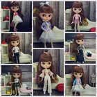 Модный кукольный комплект одежды для куклы, наряды, майка, футболка, пальто, юбка, платье-пачка, штаны, брюки для кукол Blyth, 16 игрушка