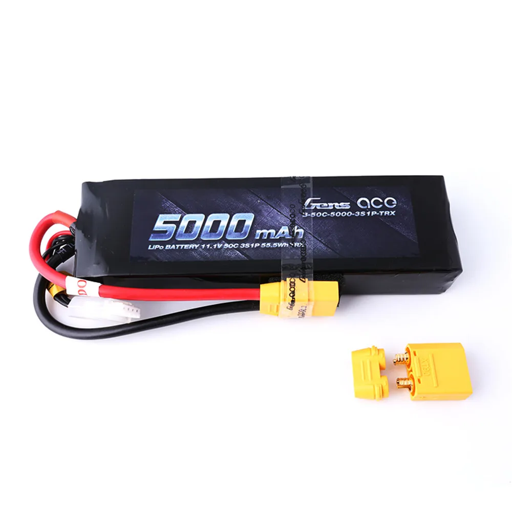 Gens ace 11 1 V 50C 3S 5000mAh Lipo аккумулятор с штепсельной вилкой XT60 для TRAxxAS TRX4 ARRMA Crawler |