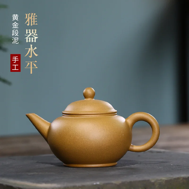 

Yixing пурпурный глиняный горшок, знаменитый ручной росписи, грязь, горизонтальный горшок, Подарочный чайный набор, чайник, руда