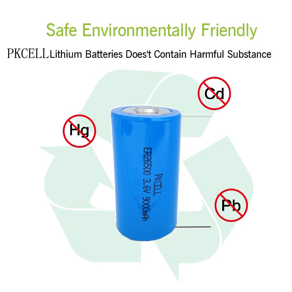 30 шт. 26500 ER26500 3,6 V 9000 мА/ч, Батарея литий Li-SOCl2 C ER 26500 9A Batteria превосходное LR14 R14P мА/ч. аккумулятор