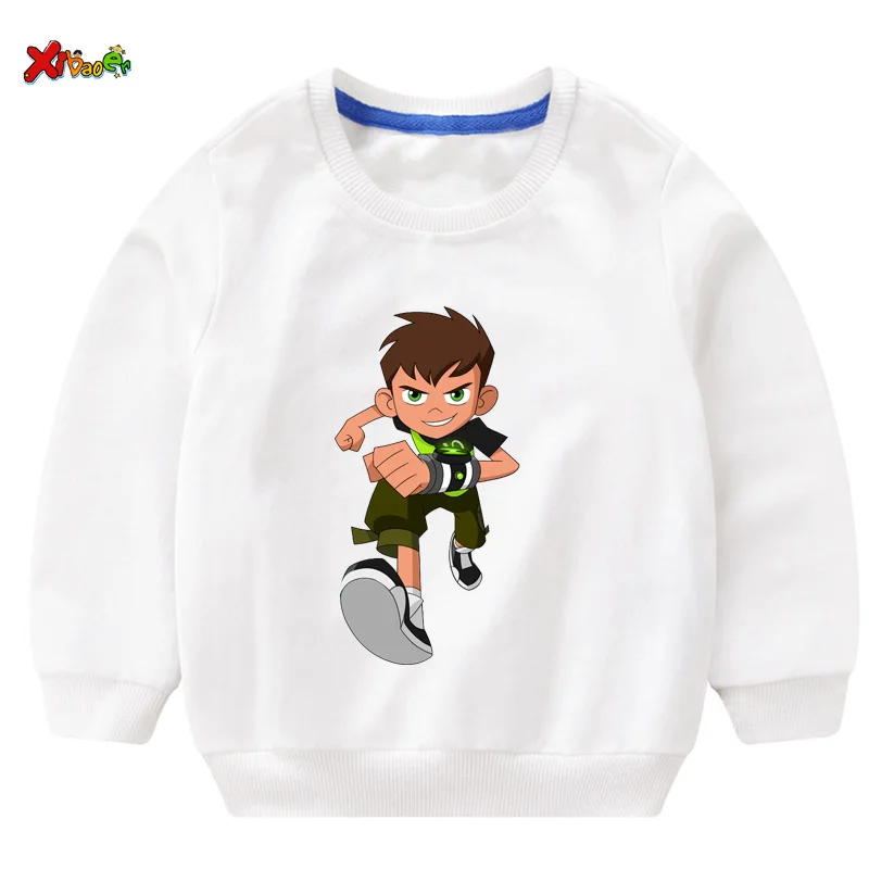 Г. Осенние детские толстовки для мальчиков Ben10/брендовые Детские толстовки с капюшоном детская футболка одежда с длинными рукавами с героями мультфильмов для мальчиков от 2 до 7 лет