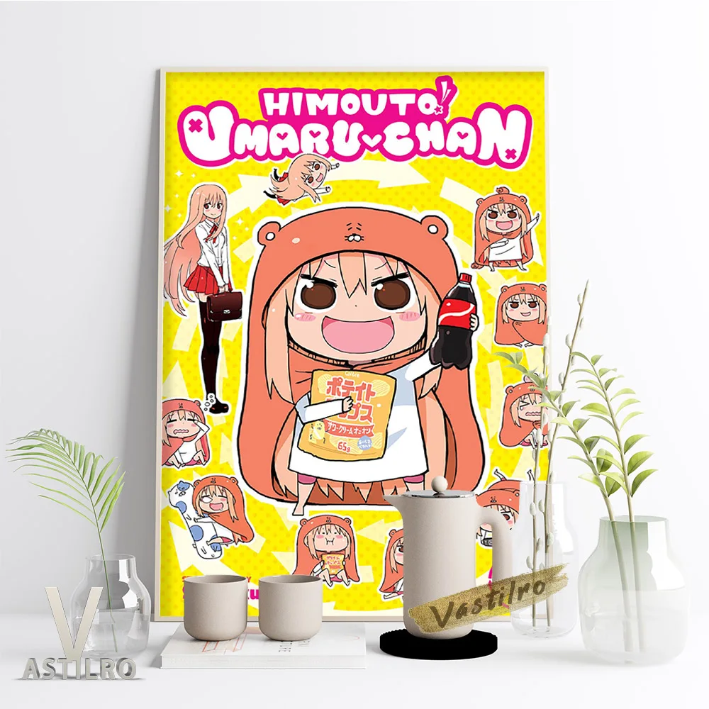 

Hot Japanese Manga Himouto Umaru Chan Poster Cartoon Comic Anime Character Print Canvas Painting Kids Room Wall Decor Picture