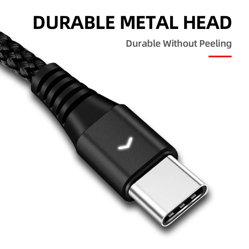 Кабель usb type-C для быстрой зарядки, кабель USB C для телефона, 0,3 м, 1,2 м, 1,8 м, шнур для быстрой зарядки и передачи данных для samsung power Bank, Мобильные кабели