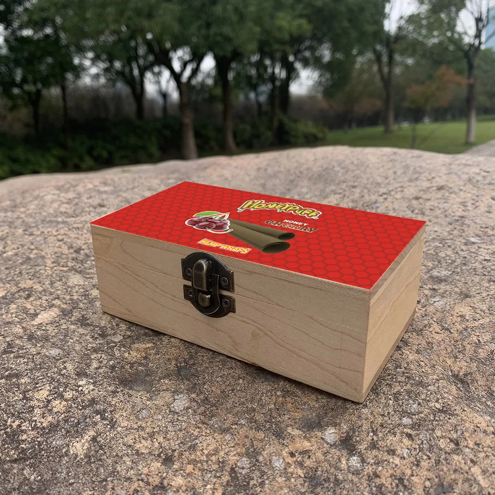 Деревянная коробка для хранения табака и трав honeysoфт Friut со вкусом с вращающимся