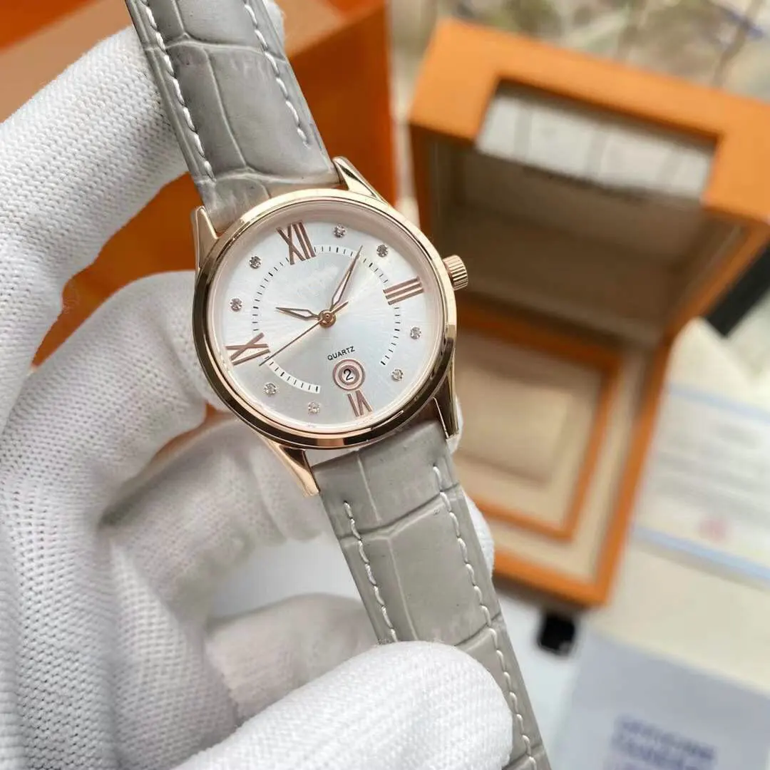 

Fashion Double Layer Leather Watch Luxury Brand Watch Waist Watch Girl Lady Lady Gift Original Quartz Machine 316L Free shipping