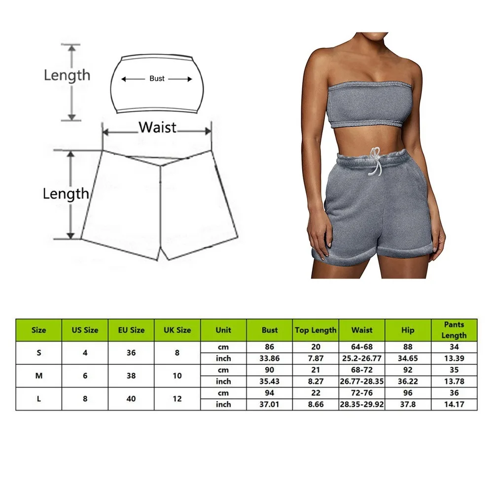 

2021 Casual Plus Size Sportswear Two Piece Sets Women Sleeveless Top+Drawstring Elastic Shorts Matching Set Athleisure Outfits
