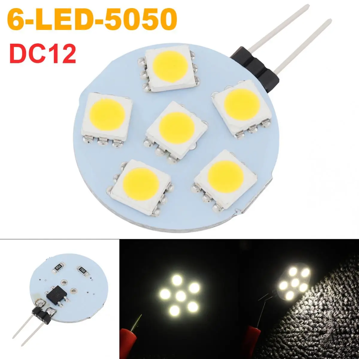 

5050 SMD Light Board 1W Lamp Panel PCB With LED For DIY Ceiling Light LED Bulb Light G4 Socket Bi Pin Lamp