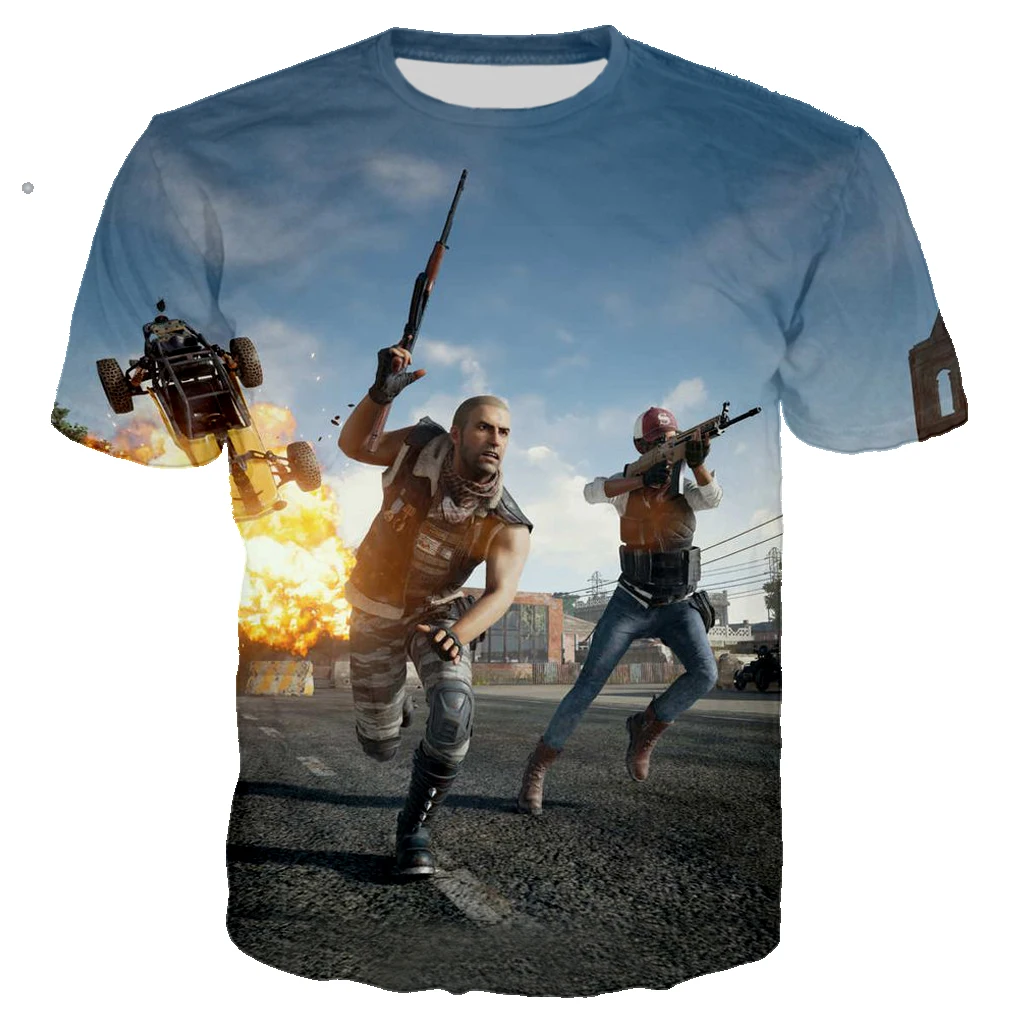 Игра PUBG 3d принт рок Летняя мужская Военная футболка модная футболка крутая цветная футболка/уличная мужская одежда