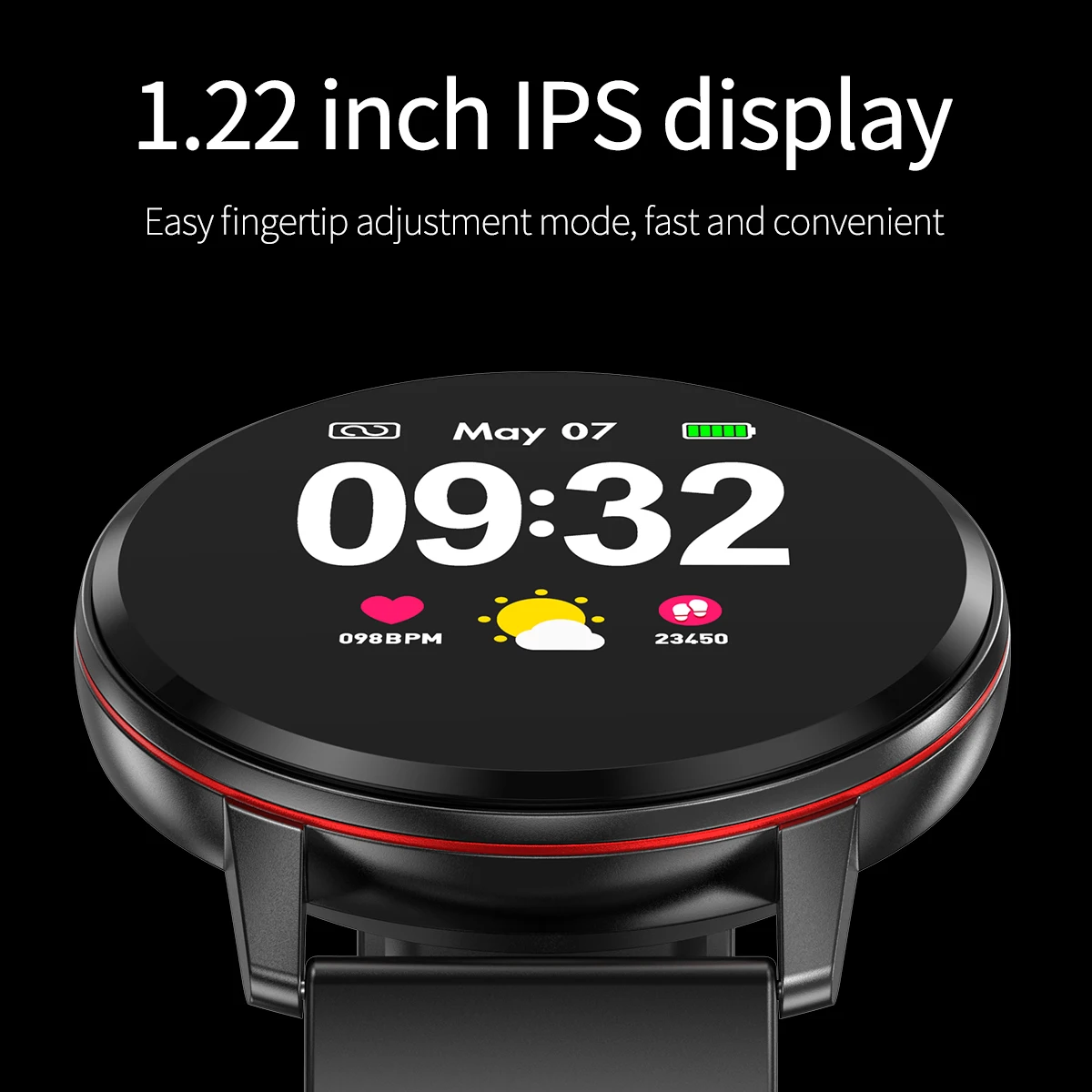 Полноэкранные сенсорные умные часы мульти спортивный режим пульсометр