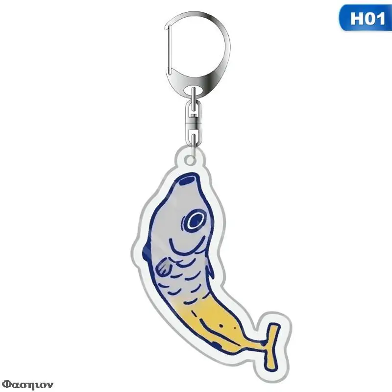 Мультяшный акриловый брелок для ключей амулет подвесной телефона подарок на