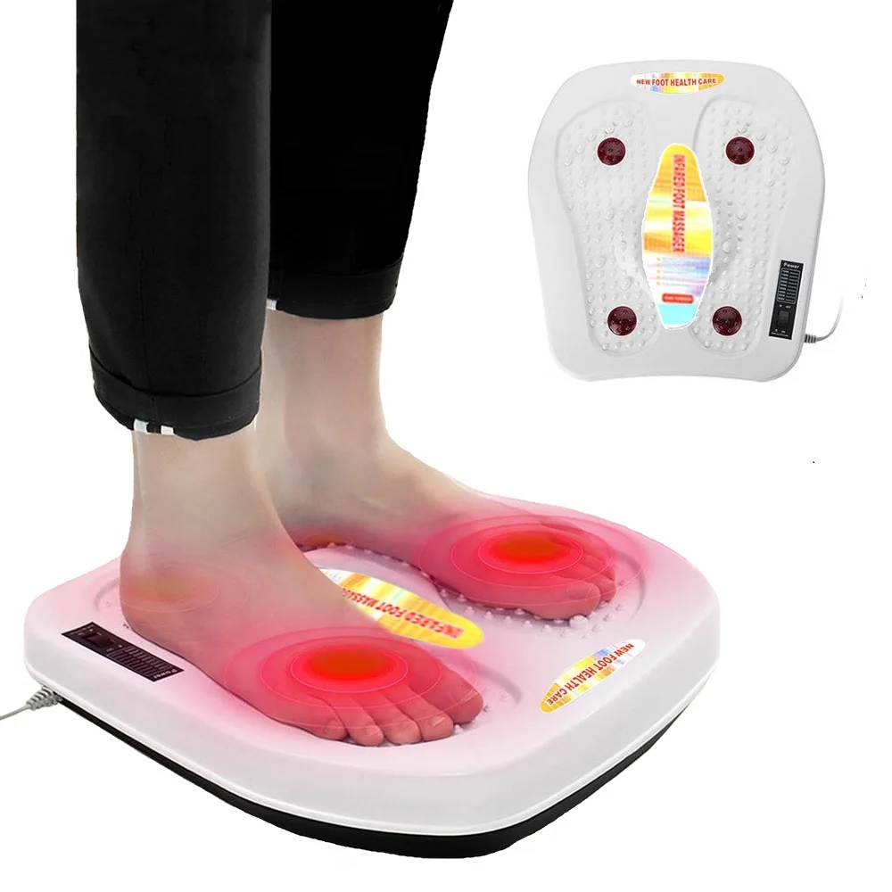 

Electric Foot Massager Shiatsu Infrared Heating Vibrator Relaxation Acupuncture Therapy Kneading Foot Massager Health Care Tools