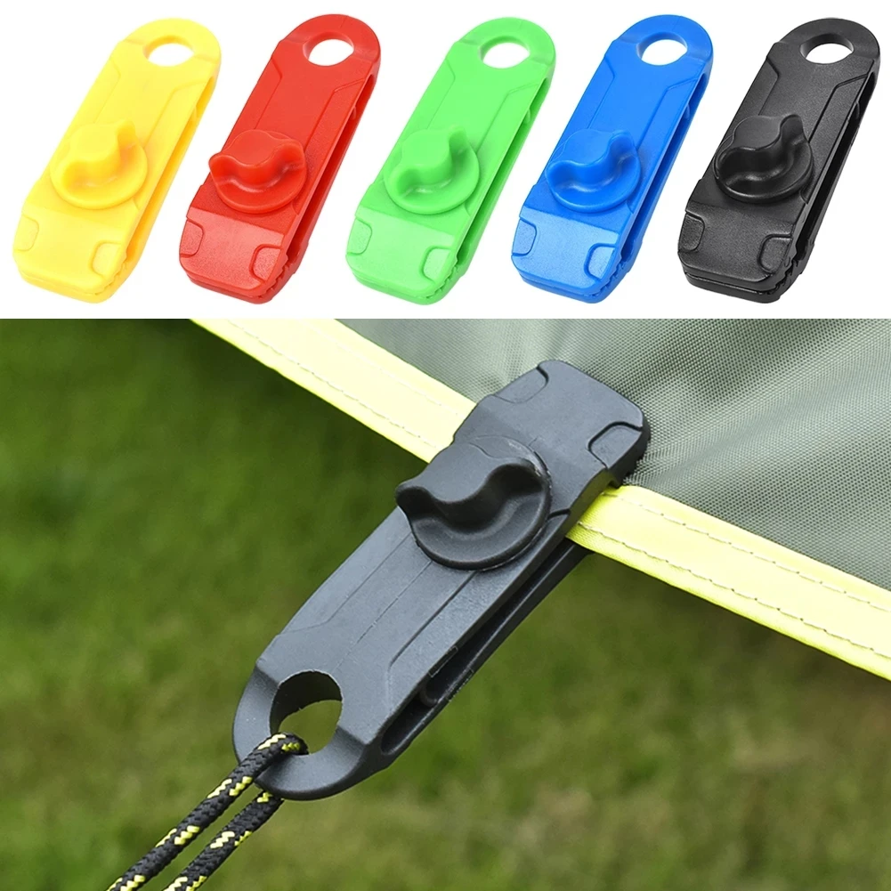 

1PCS Tent Clips Heavy Duty Durable Premium Lock Grip Awning Clamp Pegs Canopies Camping Tarps Clips Caravan Outdoor Accessories
