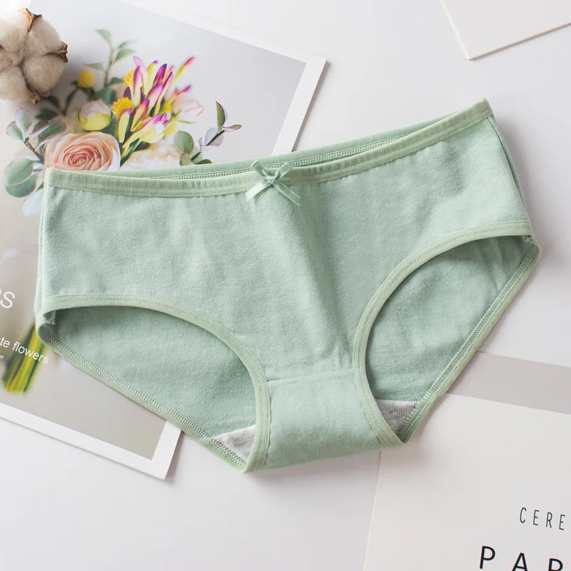 Хлопковые трусики женские Однотонные трусы полосатые сексуальное нижнее белье