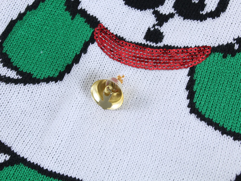 Светодиодный светильник вязаный уродливый джемпер Мультяшные кошачьи свитера