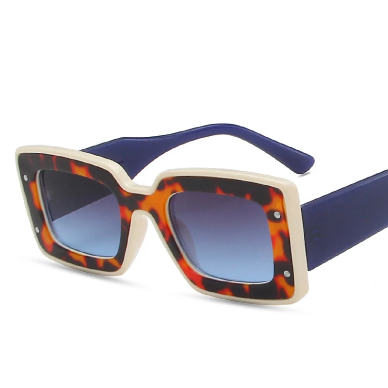 

Очки солнцезащитные женские в стиле ретро, модные брендовые дизайнерские пластиковые маленькие квадратные очки с градиентом, винтажные UV400