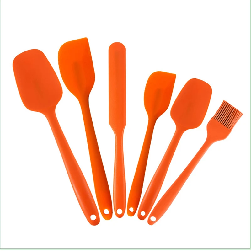 6 Piece Silicone Spatula Set Non-Stick Heat-Resistant Spatulas Turner For Cooking Baking Mixing Tools 2021 | Дом и сад