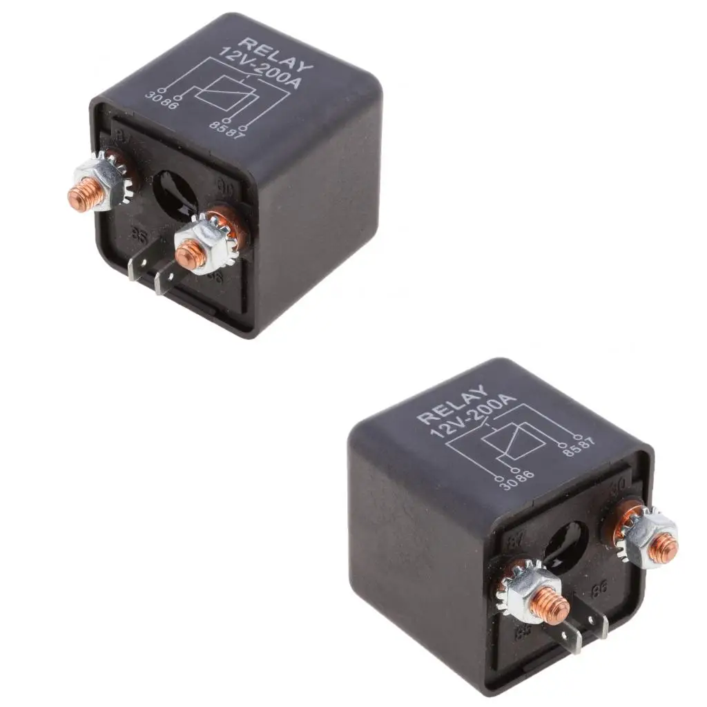 2x12V сверхмощное разделение зарядки/лебедки 200 Amp реле автомобиль ван лодка 200A 4