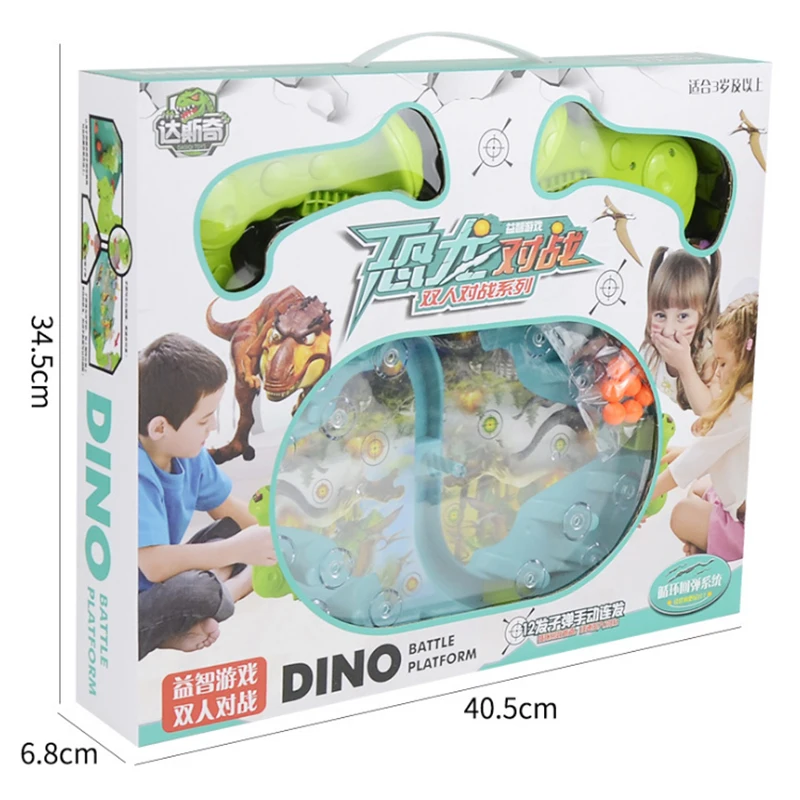 

New Children's Desktop Board Games Toys Puzzle Catapult Marbles Parent Child Family Interaction Two Players Dinosaur Battle Game