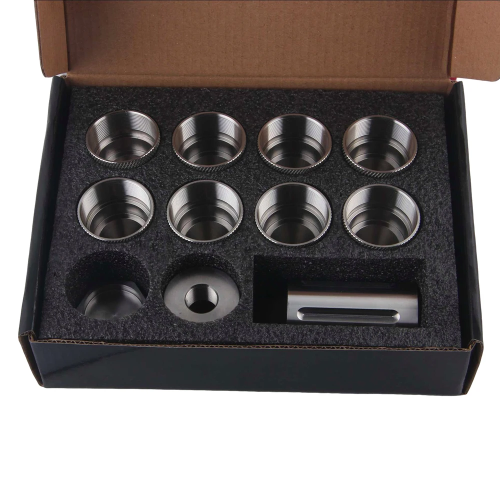 

OD1.5" 10 inch stainless steel Modular Solvent Trap Fuel Filter compatible 1.375x24 thread cup 5/8x24 1/2x28 end cap Jig Booster