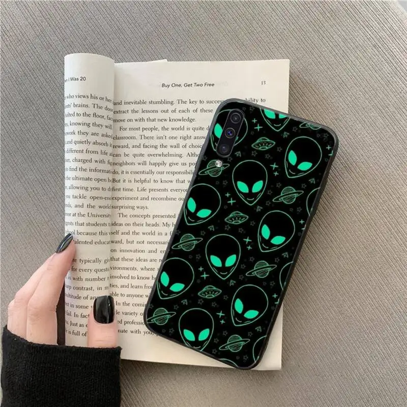 

Cute cartoon alien space universe Phone Case For Samsung galaxy A S note 10 7 8 9 20 30 31 40 50 51 70 71 21 s ultra plus