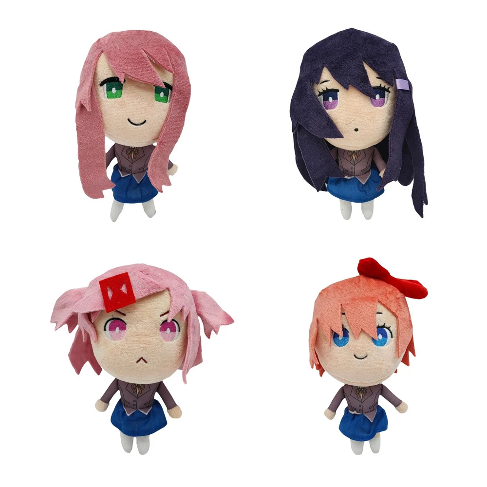 

DDLC Sayori Нацуки Юри Косплей Кукла игрушка плюшевые куклы Дети Рождественский подарок кулон аксессуары