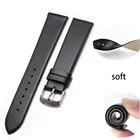 Ремешок для часов из натуральной кожи, водонепроницаемый сменный Браслет для наручных часов, с гладкой текстурой, 810121416182022 мм