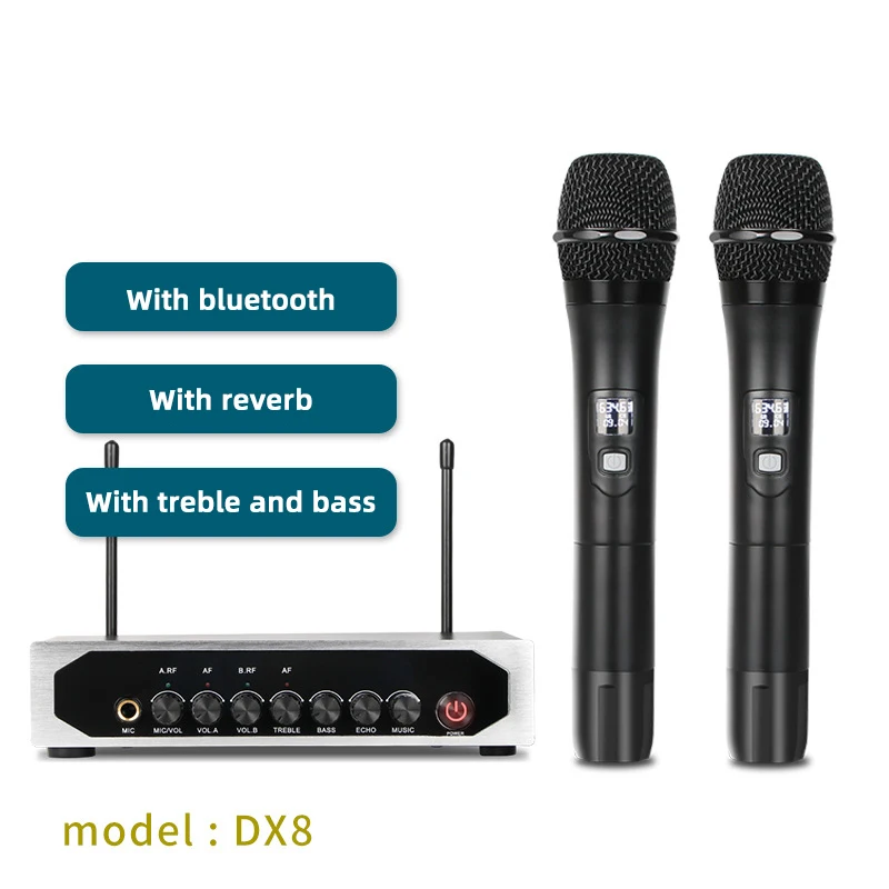 

CELLA CITY USB Computer Microphone Wireless Microphone Handheld One For Two Professional Recording Equipment Stage Performance