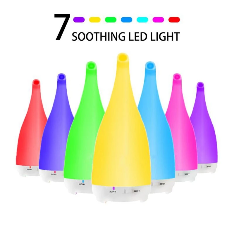 200 мл диффузор эфирного масла увлажнитель воздуха 7 цветов светодиодный