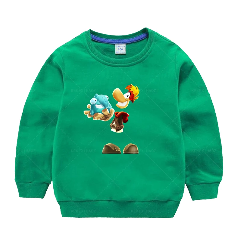 

children printed sweater girls' leisure sports Hoodie boys' casual wear Rayman legends shirt kids pure cotton little kids sweat