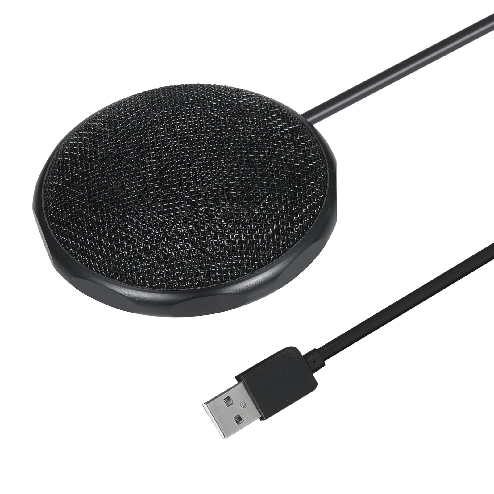 

Настольный конденсаторный микрофон USB 360 °, всенаправленный микрофон с высокочувствительным звукоснимателем для записи трансляций и речи