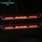 Carptah акриловые перемещение СВЕТОДИОДНЫЙ Добро пожаловать педаль автомобиль накладка педаль порога путь светильник для Kia железным 2017 - 2020