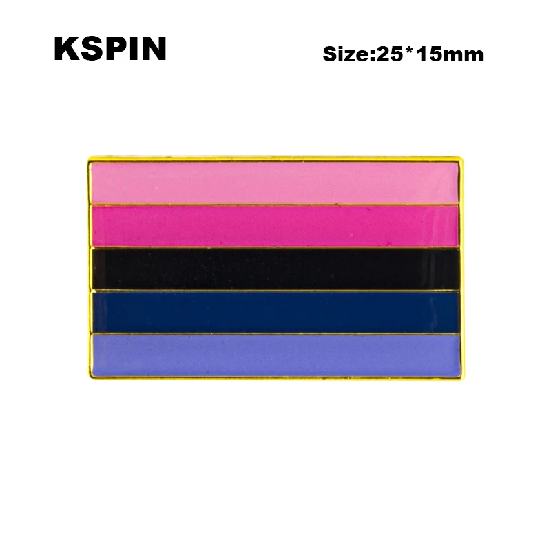 Omnisexual Pride Flag Badge Brooch National Lapel Pin International Travel Pins XY0889 | Украшения и аксессуары