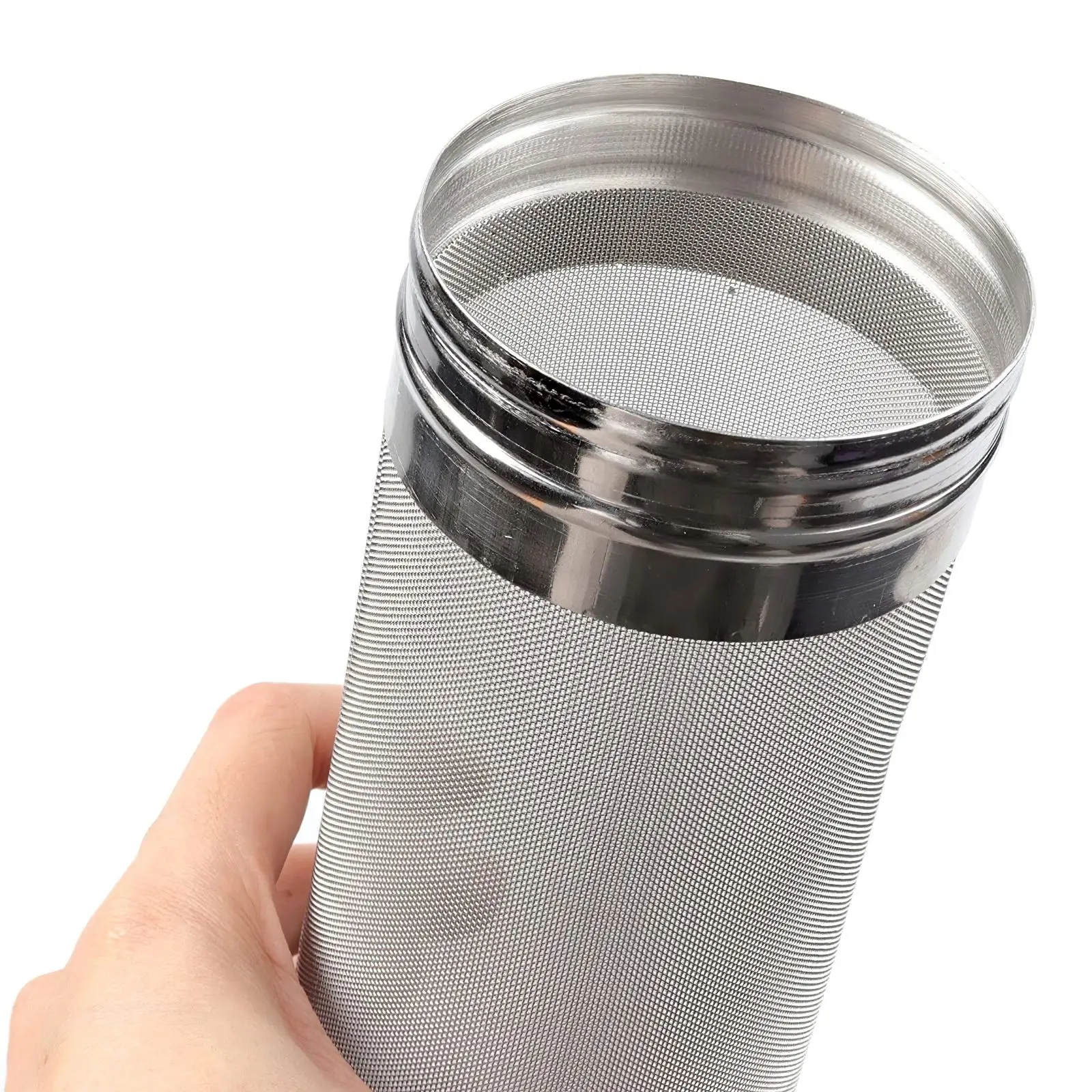 

Stainless Steel Hop Spider Filter Household Beer Brewing Hop Hop Filter Element 7x18cm 300 Micron Filter Beer Pot