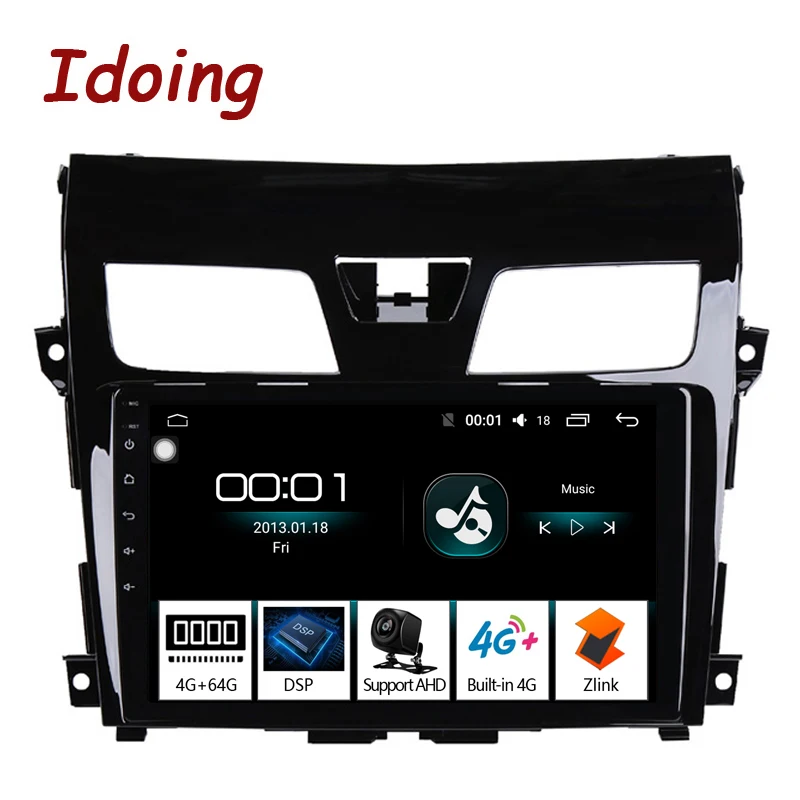 

Idoing 10.2" 4G+64G Car Radio Multimedia Video Player Navigation GPS Android auto For Nissan Teana l33 2013-2015 NO 2 din DVD