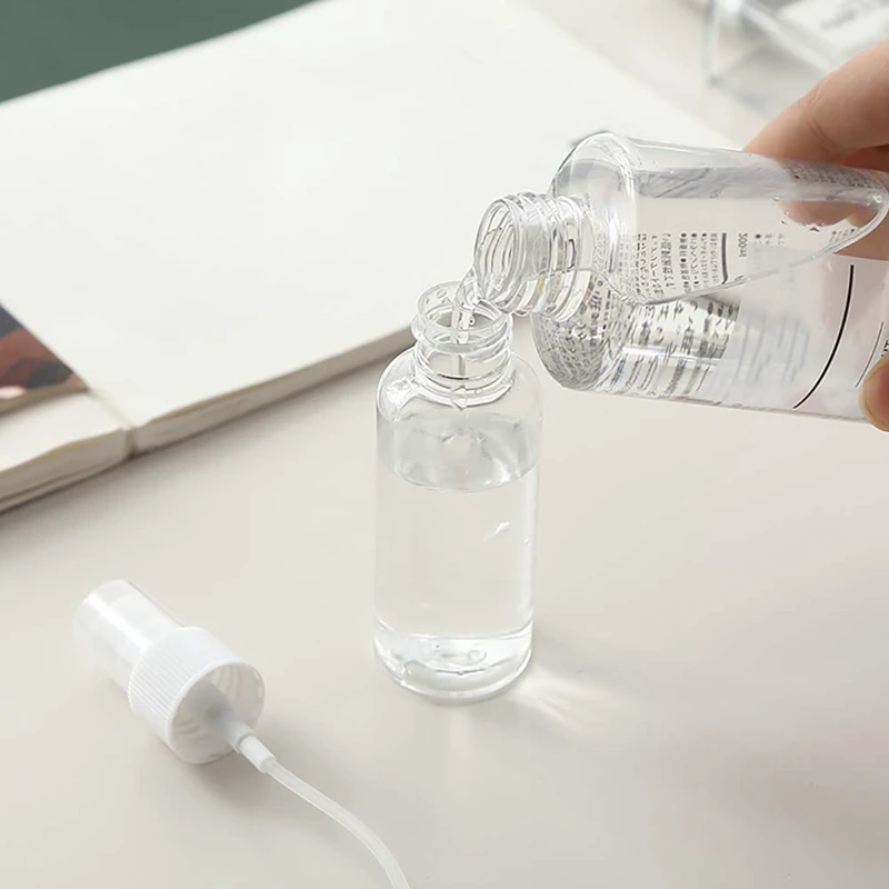

20Pcs Plastic Clear Spray Bottles Refillable Bottles 50Ml Refillable Fine Mist Sprayer for Essential Oils Travel