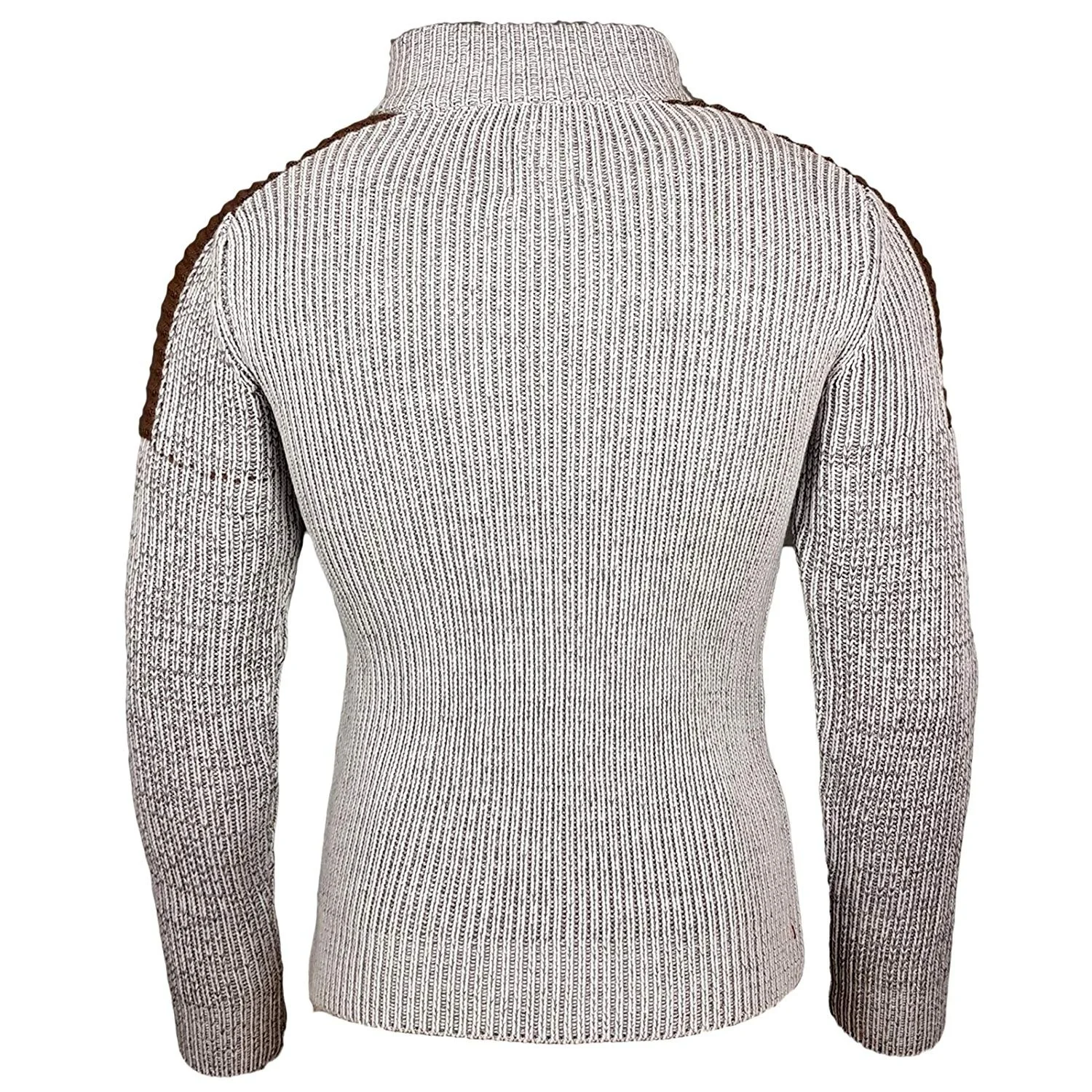 ZOGAA/осенне зимний мужской рваный вязаный свитер в стиле пэчворк необычный дизайн