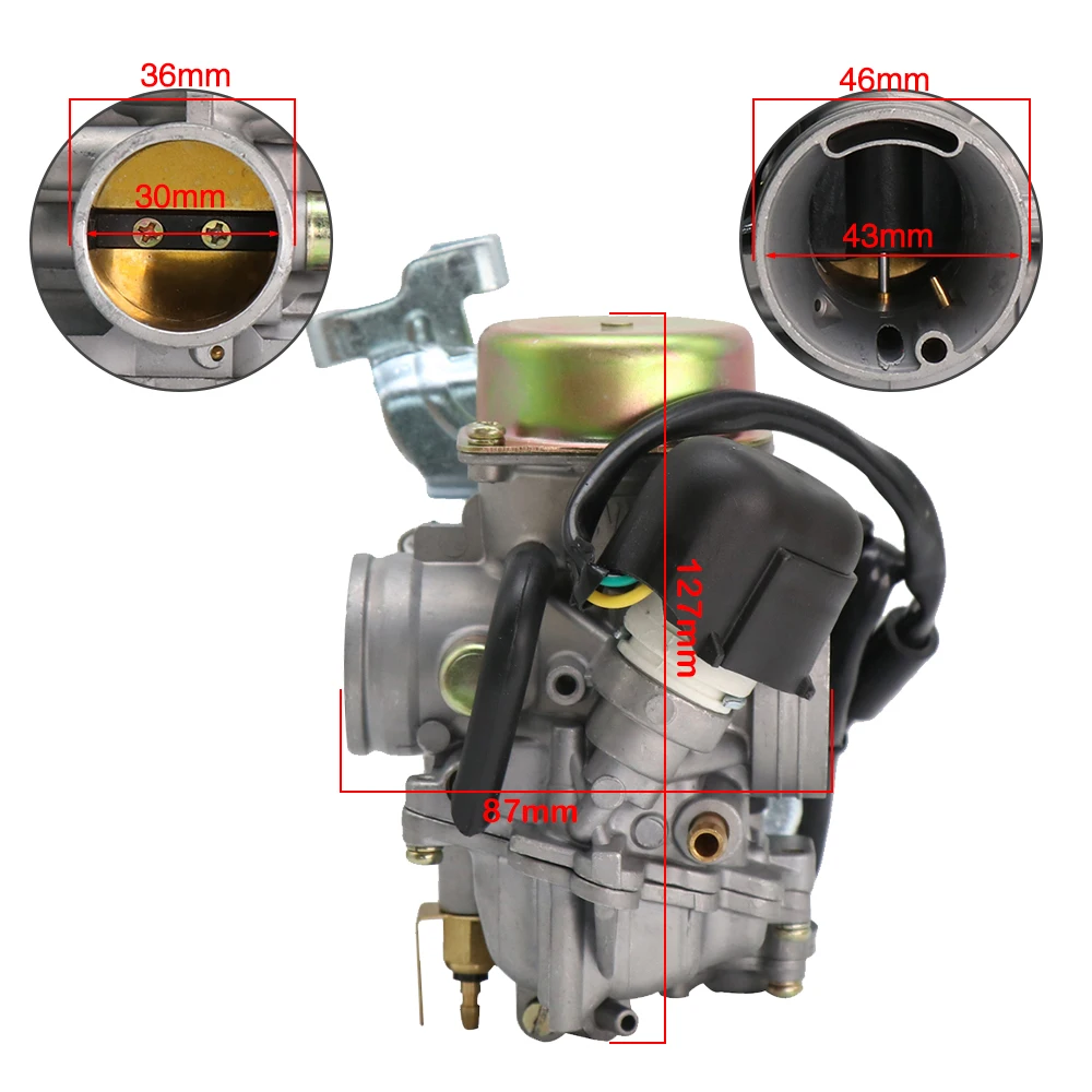 

ALconstar-CVK30 CVK 30MM Motorcycle Carburetor Replacement For Keihin Scooters ATV GY6 VESPA GT APRILIA Atlantic 250 PIAGGIO