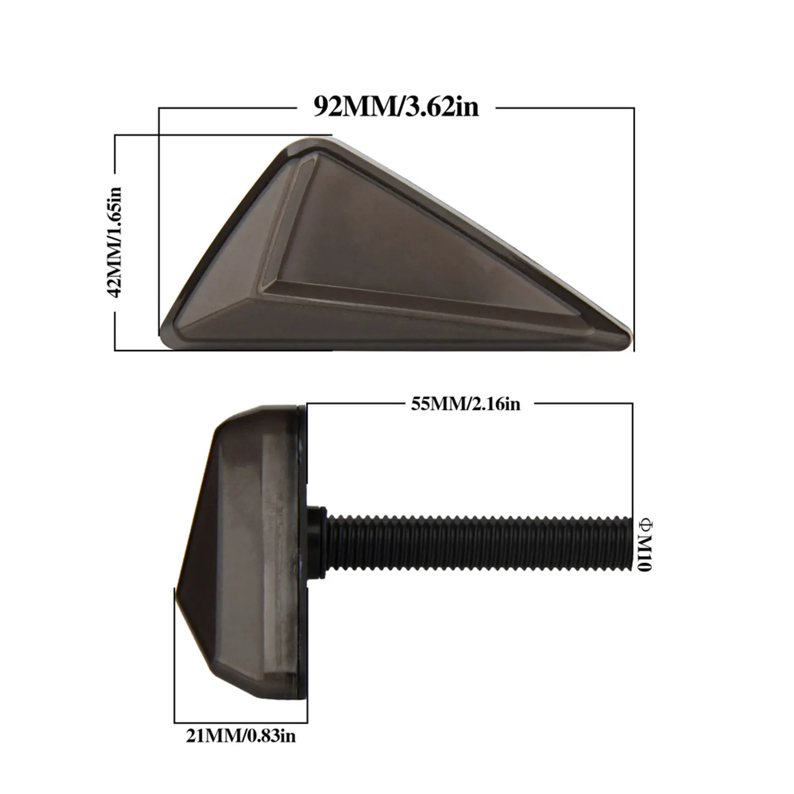 

2 Pcs Embedded L-shaped Light Guide LED Turn Signal IPX66 Waterproof Side Signal Light Motorcycle Turn Signal