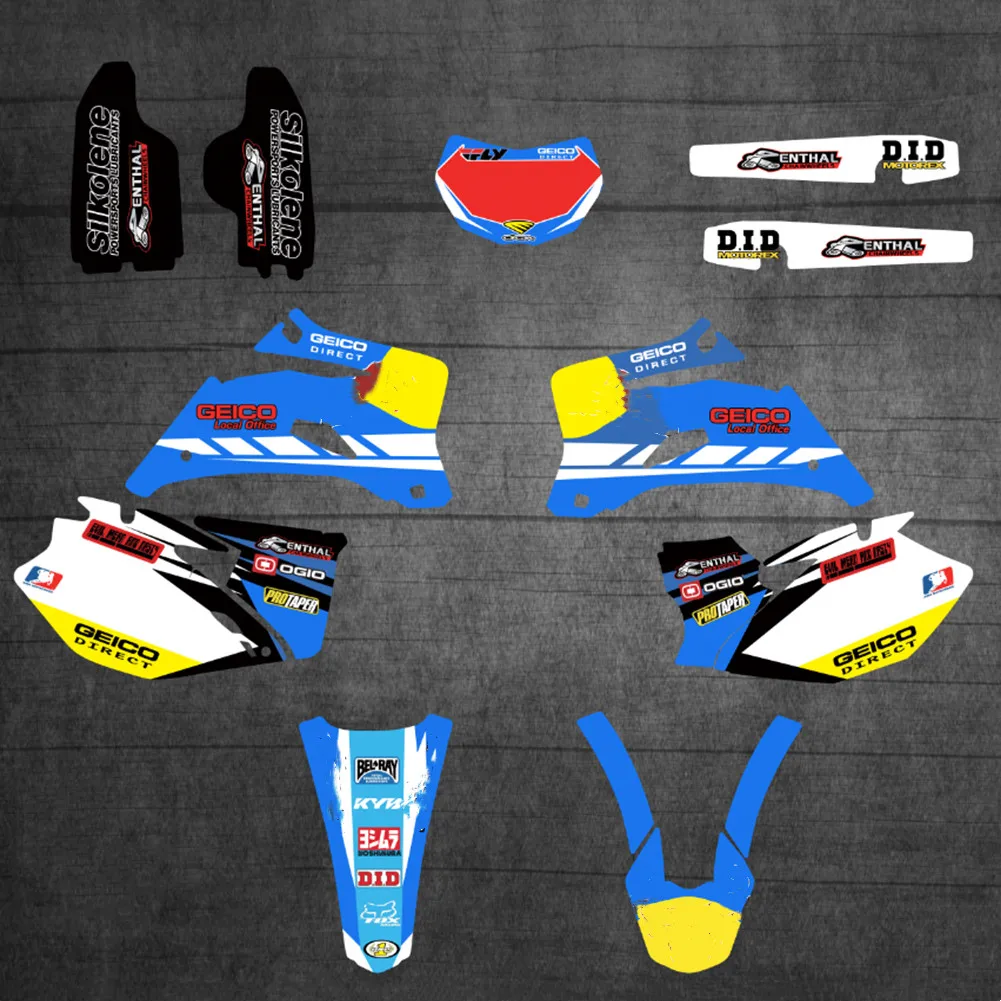 Для Yamaha WR450F WRF450 2007 2008 2009 2010 2011 Бесплатные Индивидуальные графические наклейки для