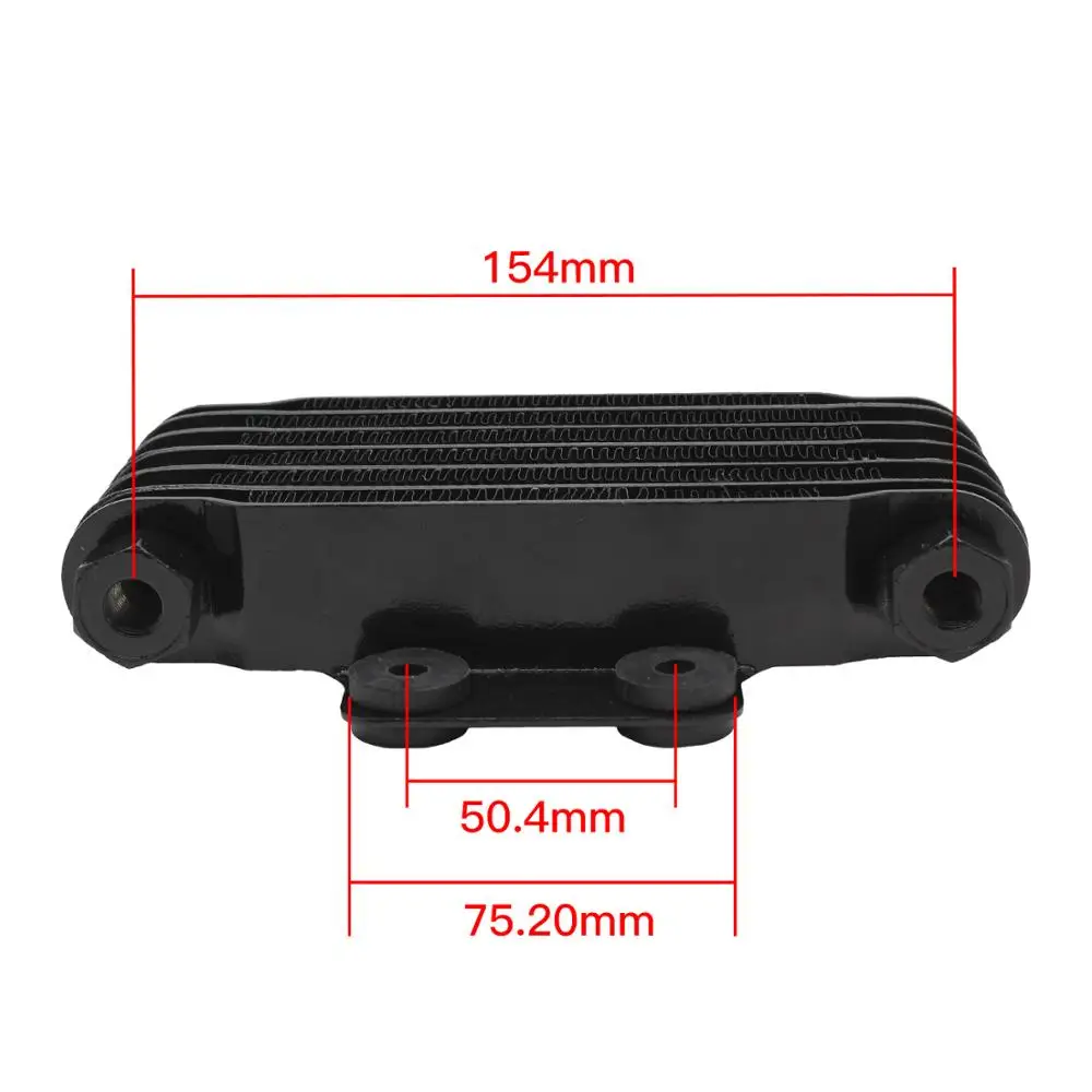 Масляный радиатор Acouto алюминиевый охлаждения двигателя 85 мл для мотокросса