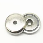 Сильный неодимовый магнит блок магниты Холдинг сила редкая земля диск потайное Отверстие Круглое основание горшок магниты держатель D16mm 5 кг