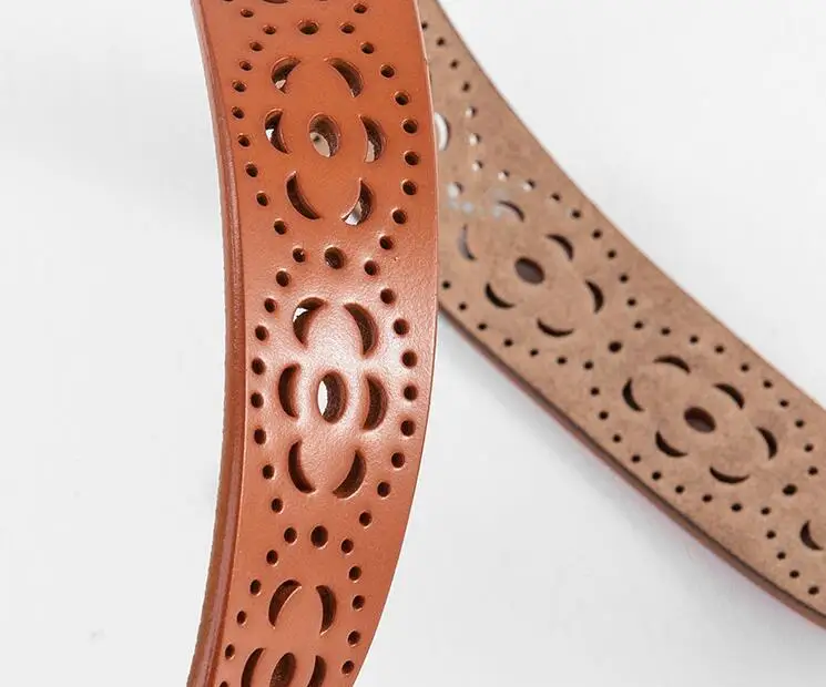 Ceinture femme ремни для мужчин и женщин из коровьей кожи открытые рифленая ткань