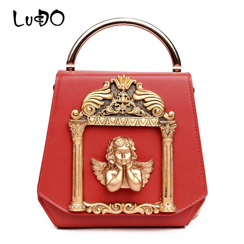 3D золотые Рельефные сумки &quotАнгел&quot для женщин бриллианты вечерние роскошные