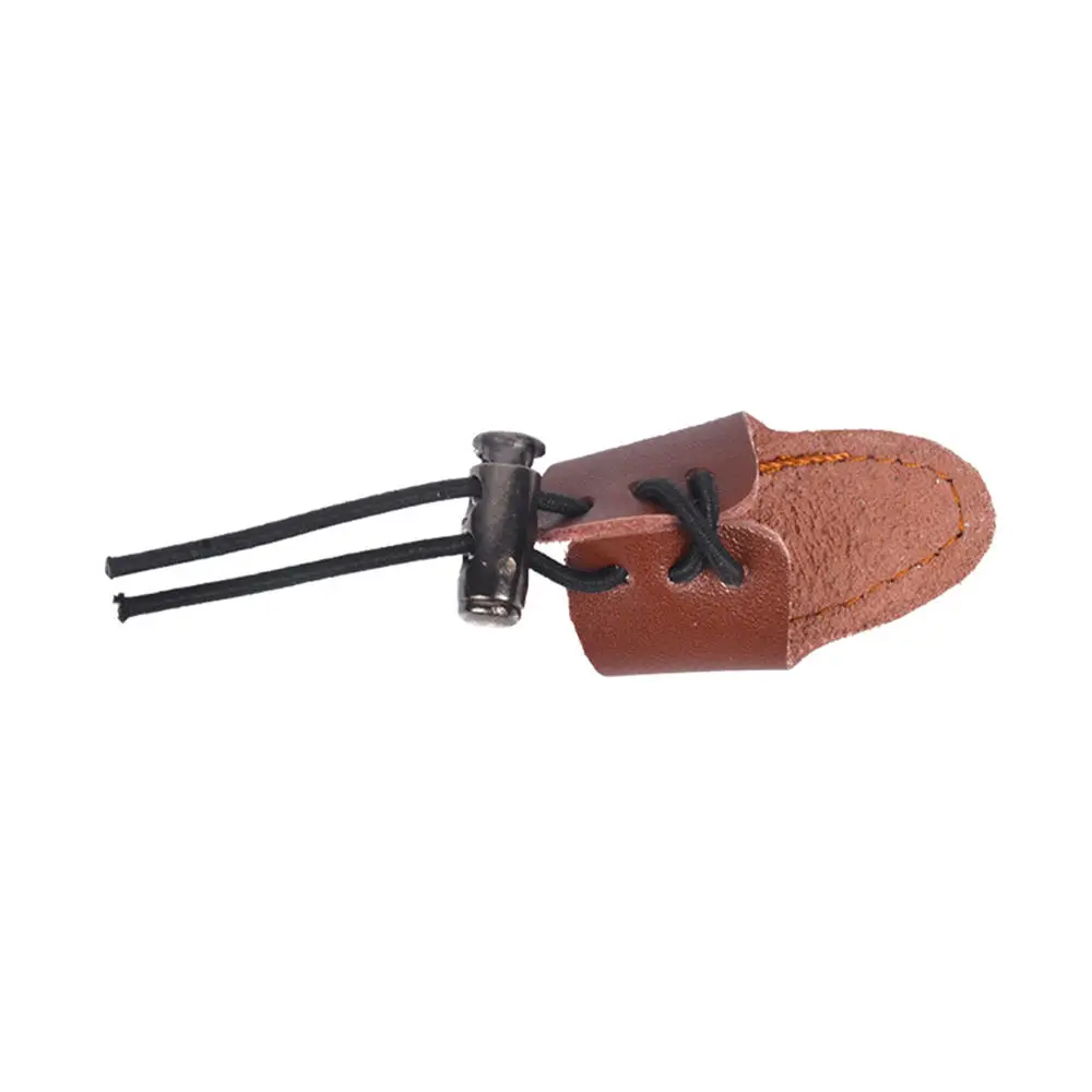 

Thumb Finger Protector Archery Leather Thumb Ring Finger Guard Gear Tab Hunting Fingerguards Hunting Practice Arrow