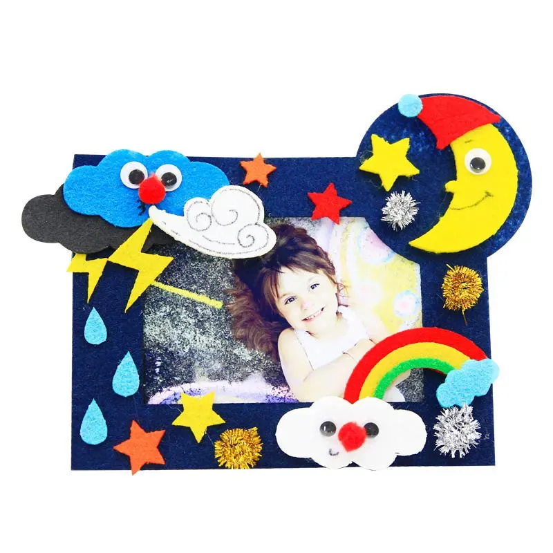 6 видов конструкций мультфильм Стиль фоторамка Войлок орнамент для аппликации