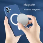 Оригинальный чехол Magsafe для iPhone 12 11 Pro Max MagSafe, жидкий силиконовый чехол с беспроводной зарядкой для iPhone XS Max X XR 8 Plus, чехлы