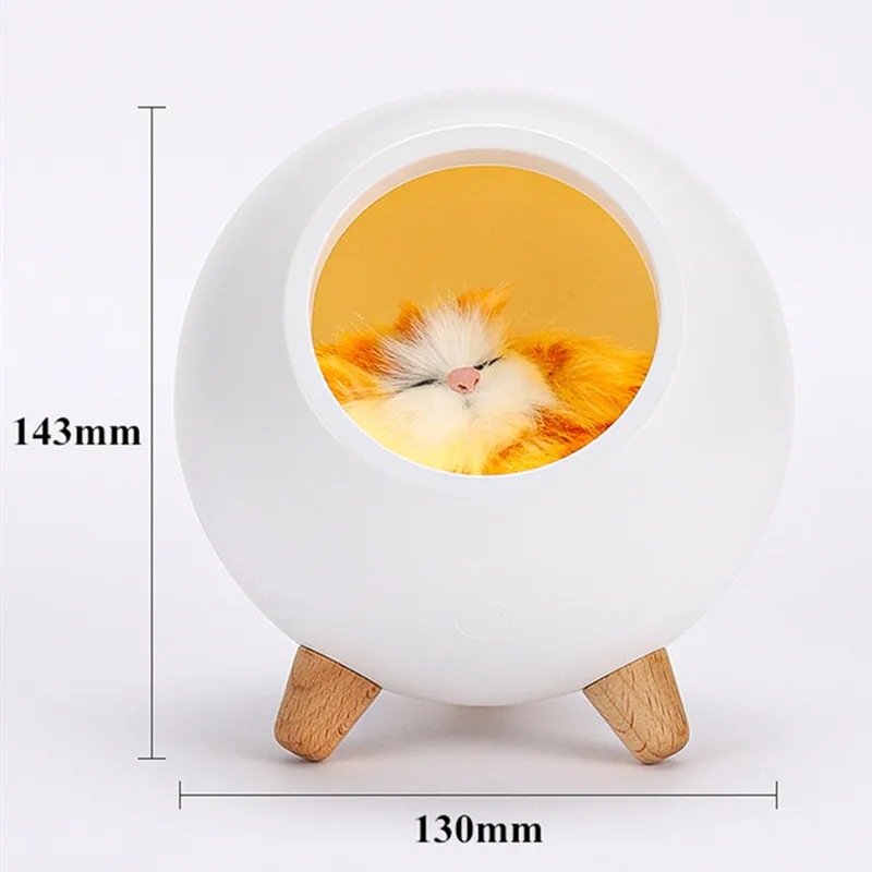 Touch Dimming LED Baby Kids Bedside Sleep Lamps Bedroom Home Decor Holiday Gift Cute Cat House Bluetooth Speaker Night Light | Лампы и